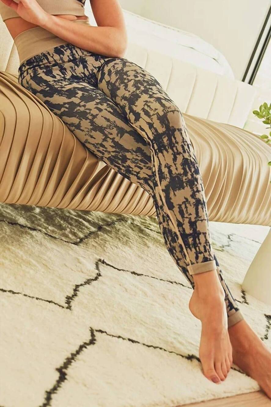NEW MONO B stacey high waist leggings in navy